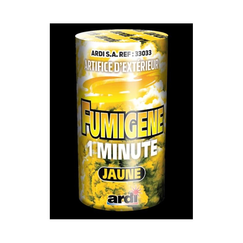 FUMIGENE 1 MIN JAUNE