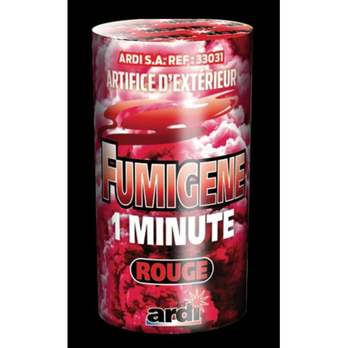 FUMIGENE 1 MIN ROUGE