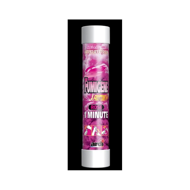 FUMIGENE A FROTTOIR 1 MIN ROSE
