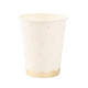 8 GOBELETS JOLIS POIS BLANC