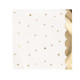 16 SERVIETTES JOLIS POIS BLANC