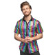 CHEMISE DISCO ARC EN CIEL M