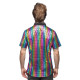 CHEMISE DISCO ARC EN CIEL XL