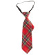 CRAVATE TARTAN ROUGE