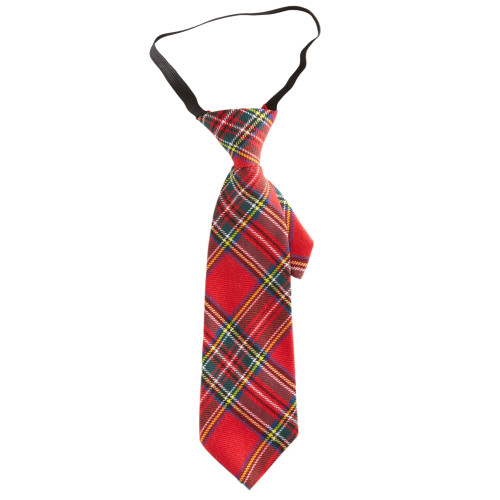 CRAVATE TARTAN ROUGE