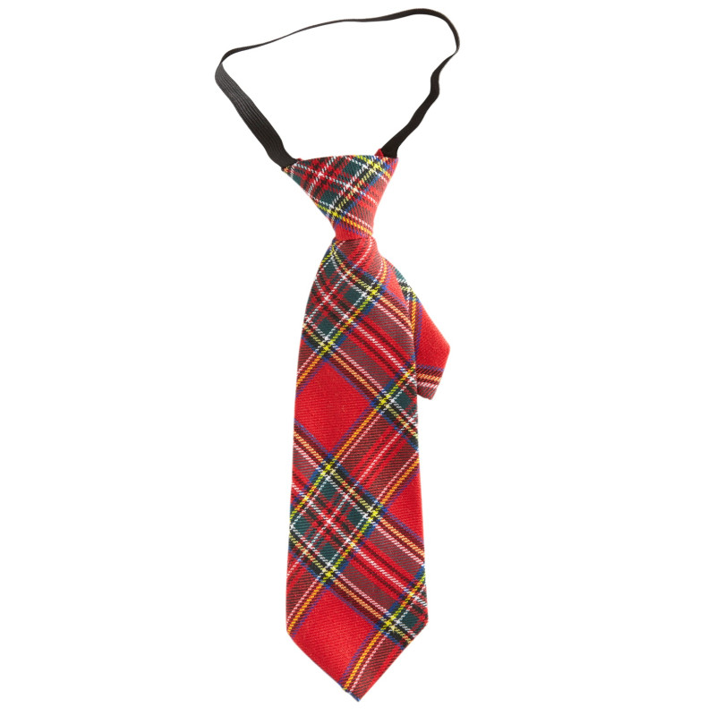 CRAVATE TARTAN ROUGE