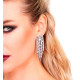 BOUCLES D’OREILLES STRASS & CHAINES
