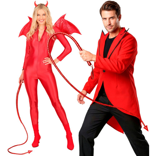 FOUET QUEUE DE DIABLE ROUGE