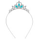 TIARA PAILLETTES AVEC GEMMES BLEU