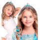 TIARA PAILLETTES AVEC GEMMES BLEU