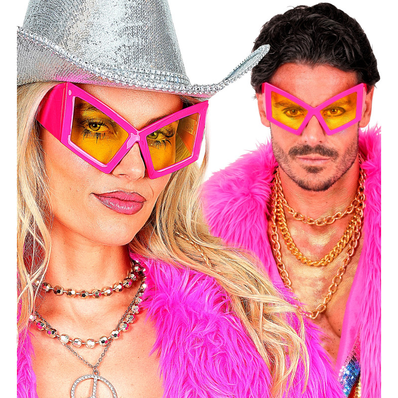 LUNETTES SUPER FLUORESCENTES ROSE