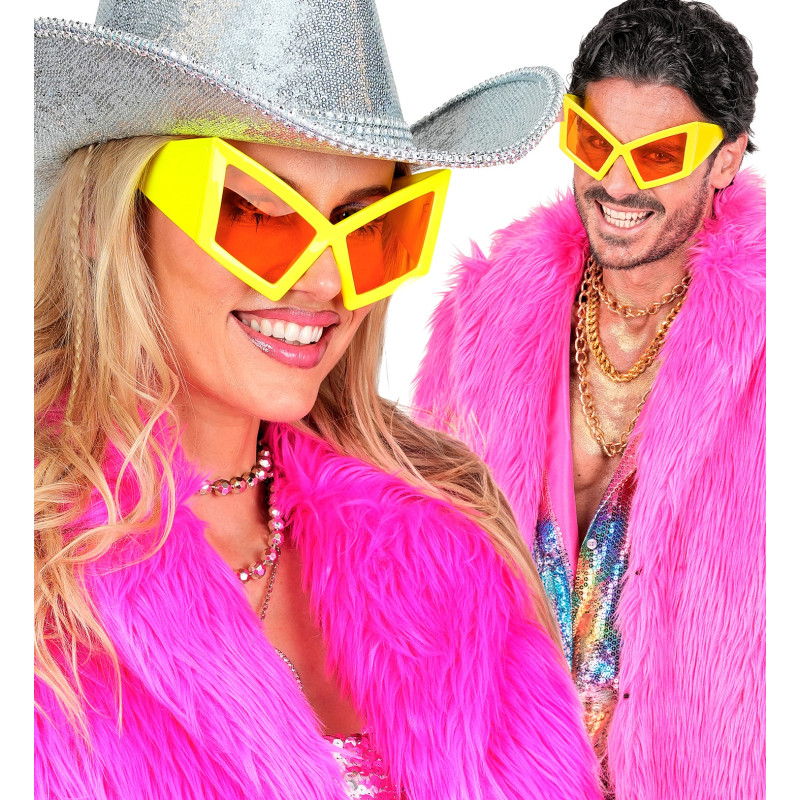 LUNETTES SUPER FLUORESCENTES JAUNE