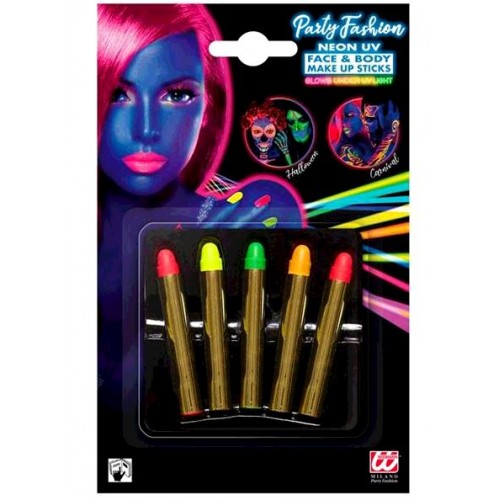 SET 5 TUBES MAQUILLAGE NEON