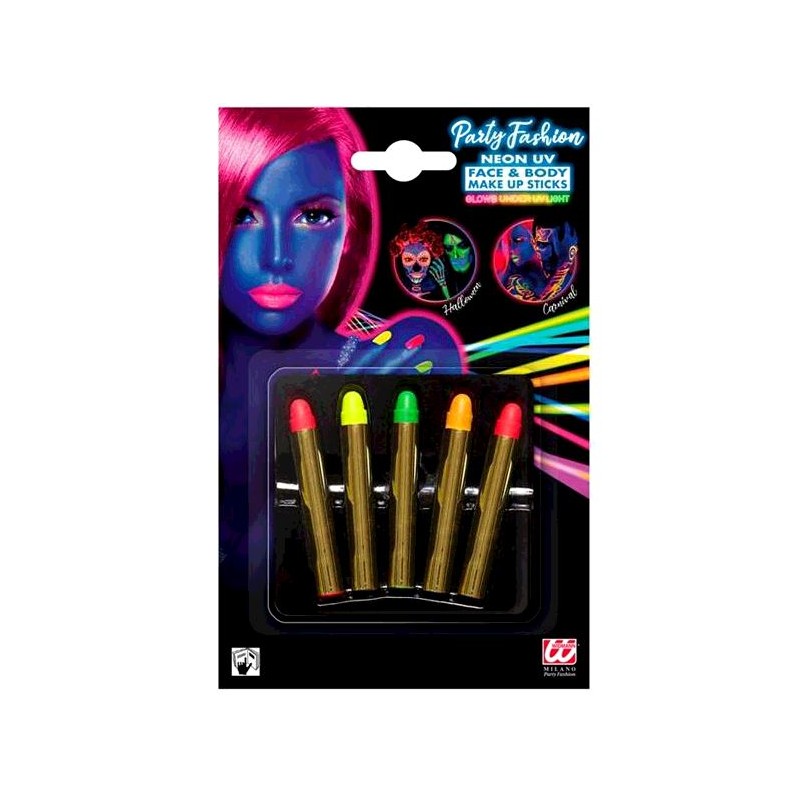 SET 5 TUBES MAQUILLAGE NEON