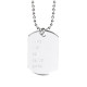 COLLIER PLAQUE MILITAIRE