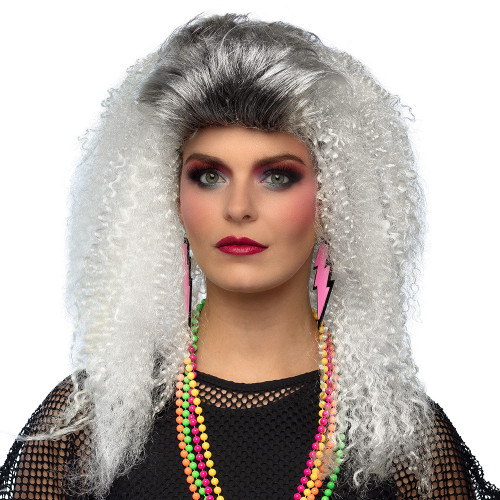 PERRUQUE 80'S QUEEN GRISE