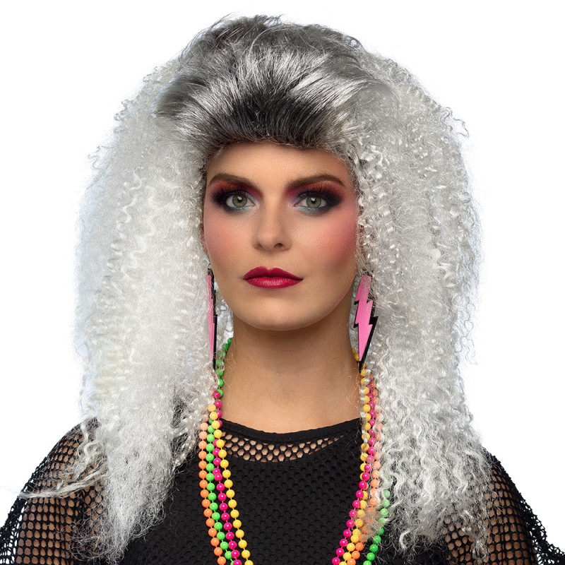 PERRUQUE 80'S QUEEN GRISE