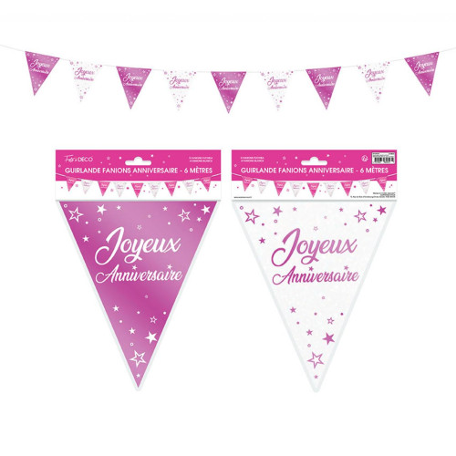 GUIRL FANION ANNIV.METAL FUCHSIA
