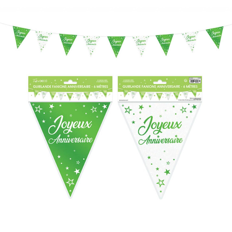 GUIRL FANION J.ANNIV METAL VERT