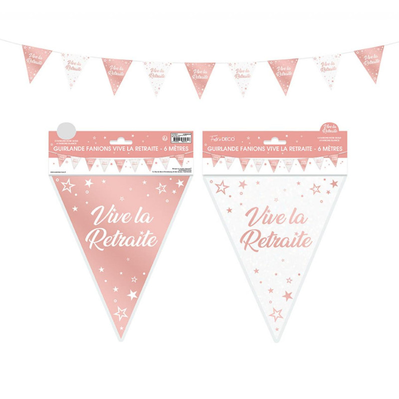 GUIRL FANION RETRAITE ROSE