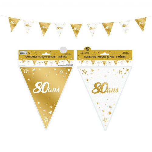 GUIRL FANION 80 ANS METAL OR