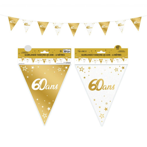 GUIRL FANION 60 ANS METAL OR