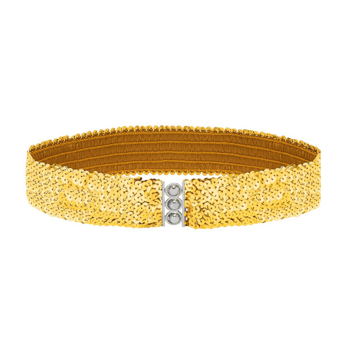 CEINTURE PAILETTES DOREE