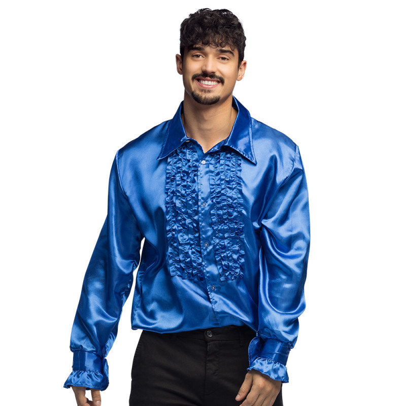 CHEMISE PARTIE BLEU (M)