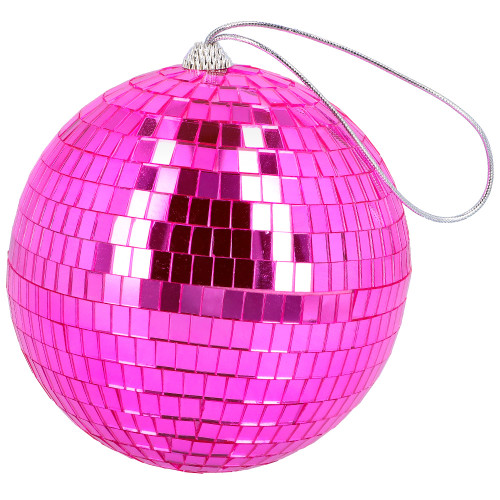 BOULE DISCO ROSE (Ø 15 CM)