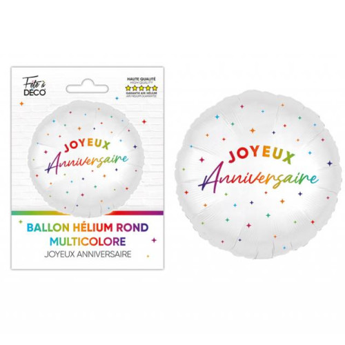 BALLON HELIUM JOY ANN.MULTICOLORE