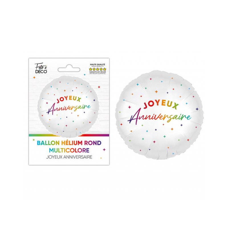 BALLON HELIUM JOY ANN.MULTICOLORE