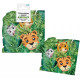 12 SERVIETTES PAPIER ANIMAUX