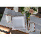 20 SERVIETTES FESTONNE ROSE GOLD