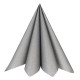 25 SERVIETTES RAINBOW ARGENT