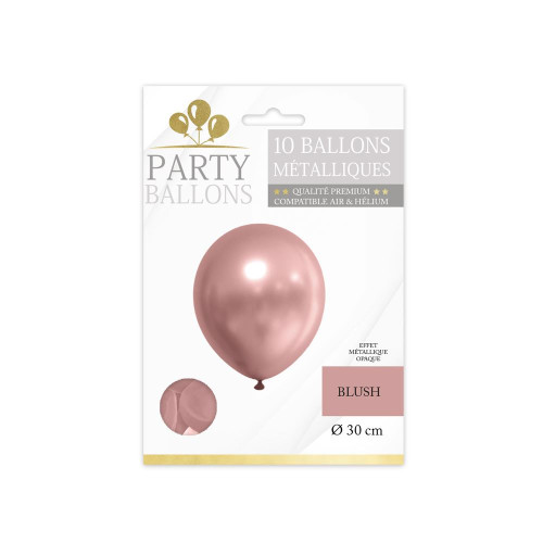 10 BALLONS BLUSH