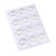 24 STICKERS BAPTEME VERT/OR