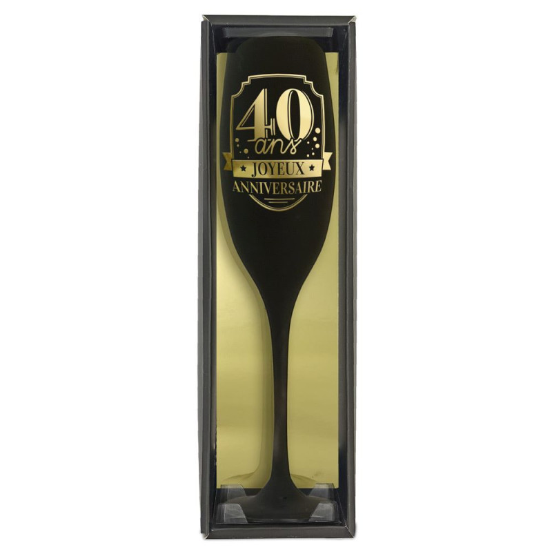 FLUTE NOIRE 40AINE EN OR