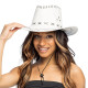 CHAPEAU COWBOY SAVANNE BLANC