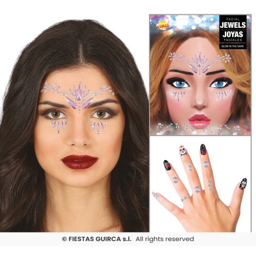BIJOUX ADHESIFS VISAGE/DOIGT ROSE