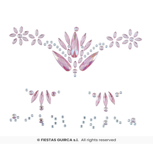 BIJOUX ADHESIFS VISAGE/DOIGT ROSE