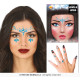 BIJOUX ADHESIFS VISAGE/DOIGT BLEU