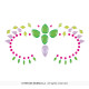 BIJOUX ADHESIFS VISAGE COULEUR