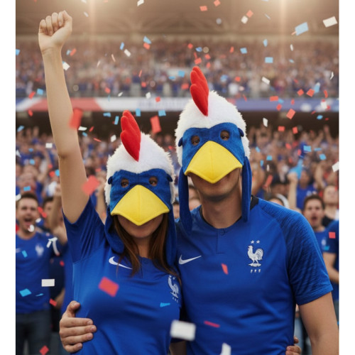CHAPEAU MASQUE COQ
