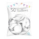 SACHET 50 BALLONS BLANC