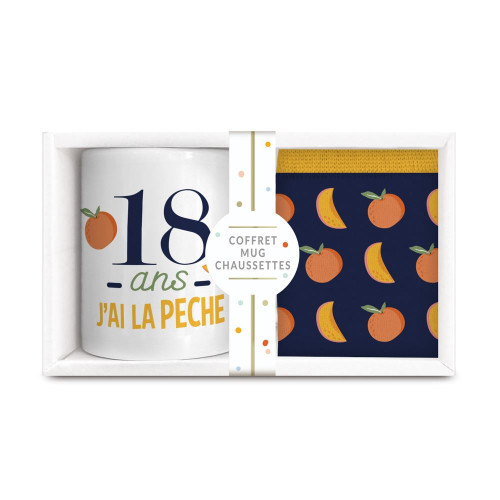 COFFRET MUG CHAUSSETTES 18 ANS
