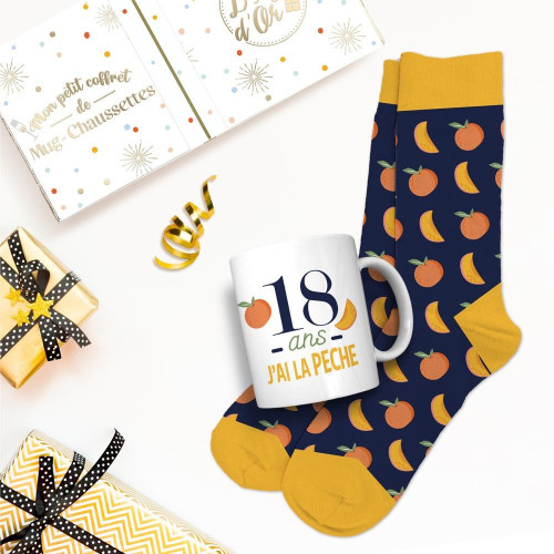 COFFRET MUG CHAUSSETTES 18 ANS