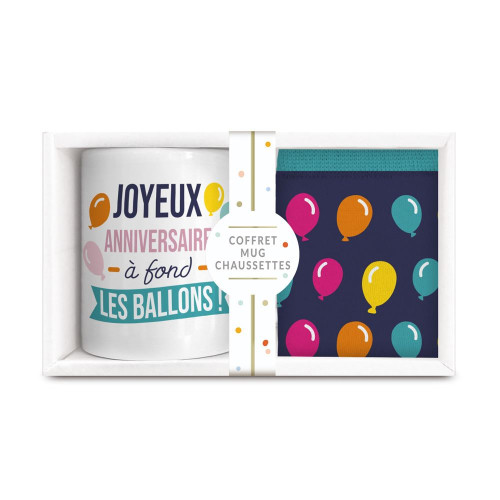 COFFRET MUG CHAUSSETTES ANNIV