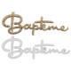 DECO A PARSEMER BAPTEME BLANC