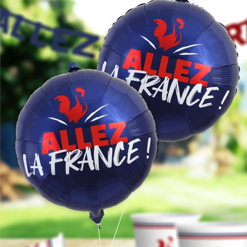BALLON METAL COCORICO ALLEZ LA FRANCE
