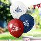 SACHET 8 BALLONS COCORICO ALLEZ LA FRANCE